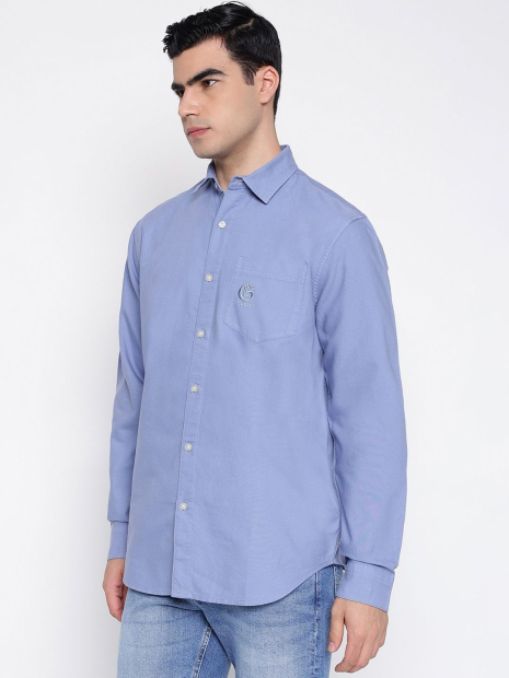 Мужская рубашка Guess 1159856736 (Синий XXL)