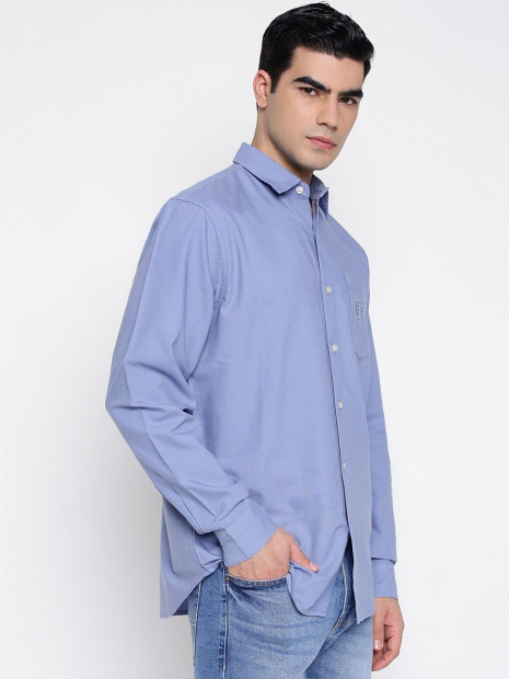 Мужская рубашка Guess 1159856736 (Синий XXL)