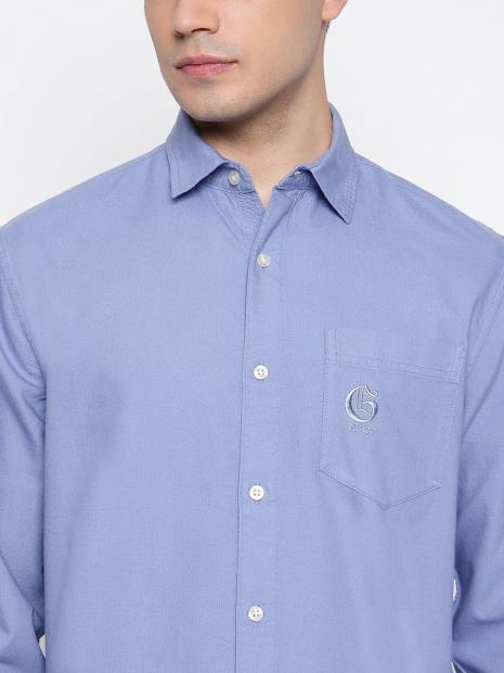 Мужская рубашка Guess 1159856736 (Синий XXL)