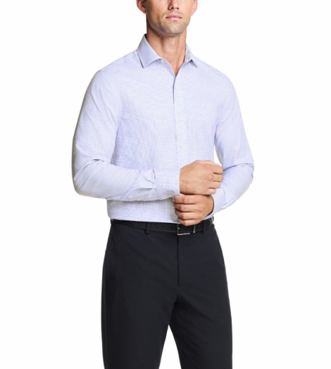 Мужская рубашка Tommy Hilfiger в клетку 1159856738 (Синий/Белый XXL)