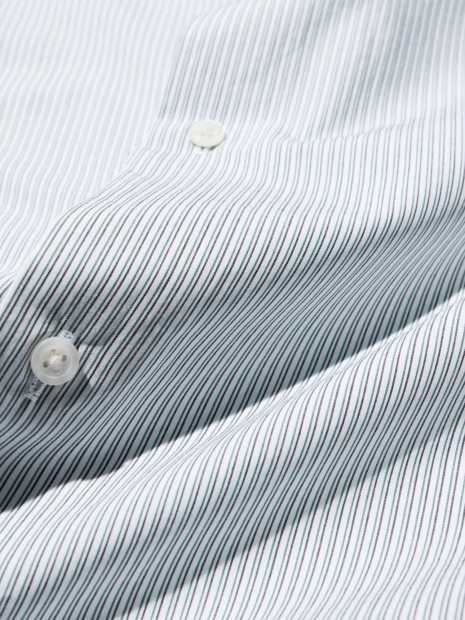 Сорочка в смужку UNIQLO оверсайз 1159857029 (Зелений L)