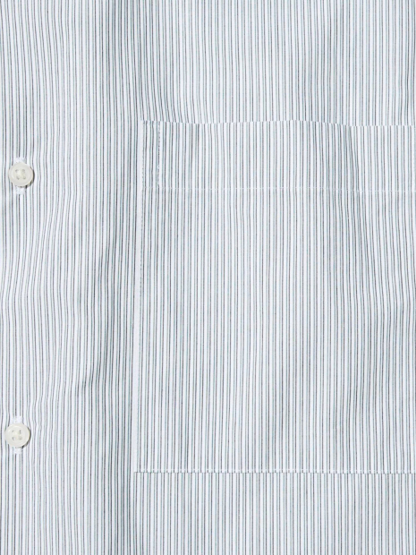 Сорочка в смужку UNIQLO оверсайз 1159857029 (Зелений L)