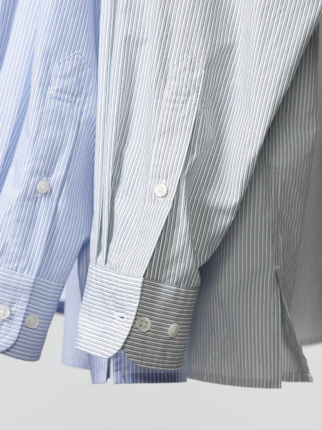 Сорочка в смужку UNIQLO оверсайз 1159857029 (Зелений L)