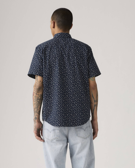 Рубашка с коротким рукавом Levi's с принтом 1159857168 (Синий M)