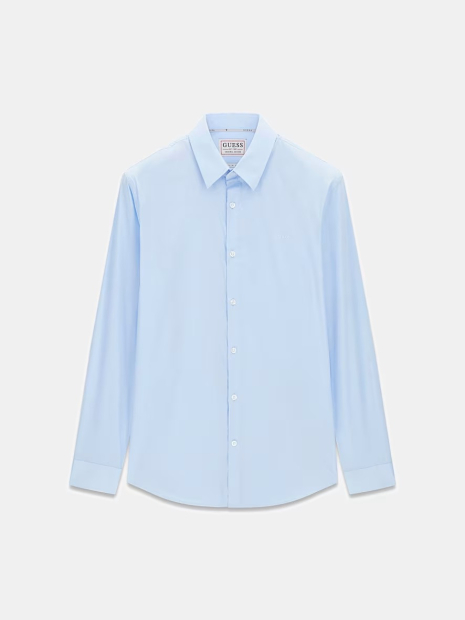 Мужская рубашка Guess 1159857663 (Голубой XXL)