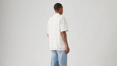 Сорочка з коротким рукавом Levi's з принтом 1159858307 (Молочний S)