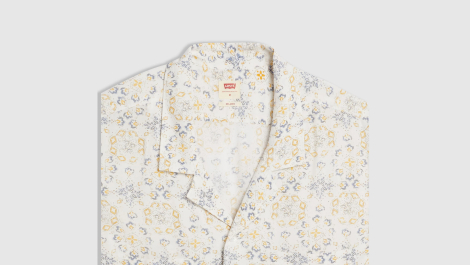 Сорочка з коротким рукавом Levi's з принтом 1159858307 (Молочний S)