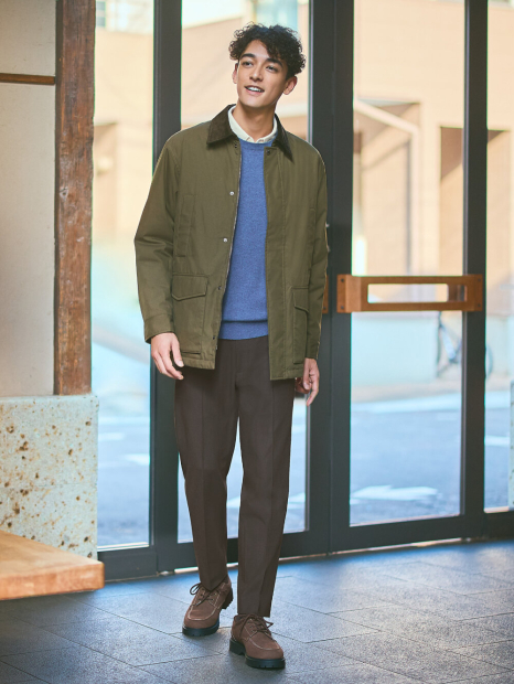 Фланелевая рубашка UNIQLO 1159858413 (Молочный 3XL)