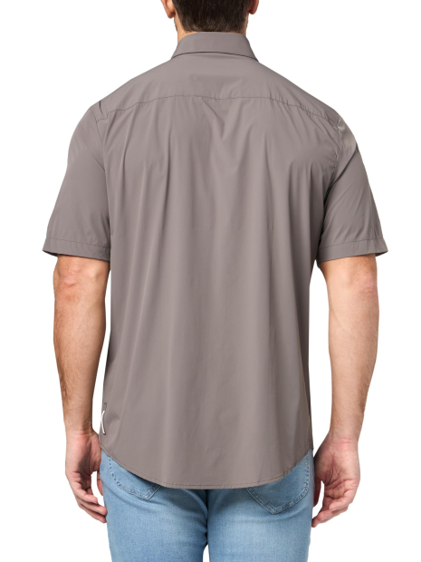Мужская рубашка ARMANI EXCHANGE с коротким рукавом 1159858581 (Серый L)