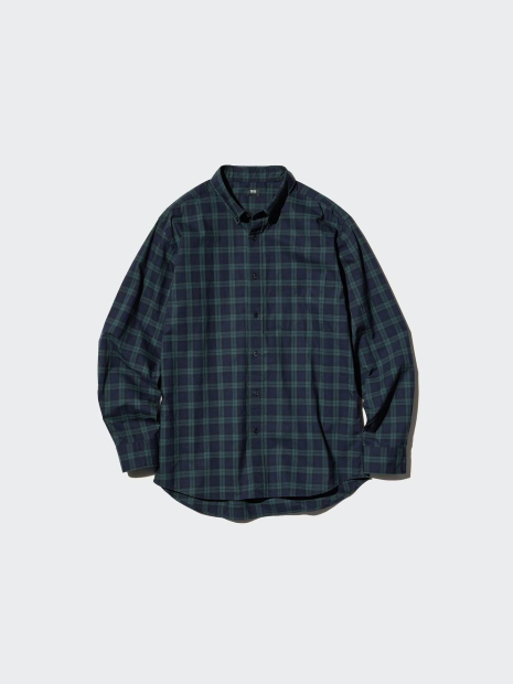 Сорочка у клітку UNIQLO 1159859004 (Зелений M)
