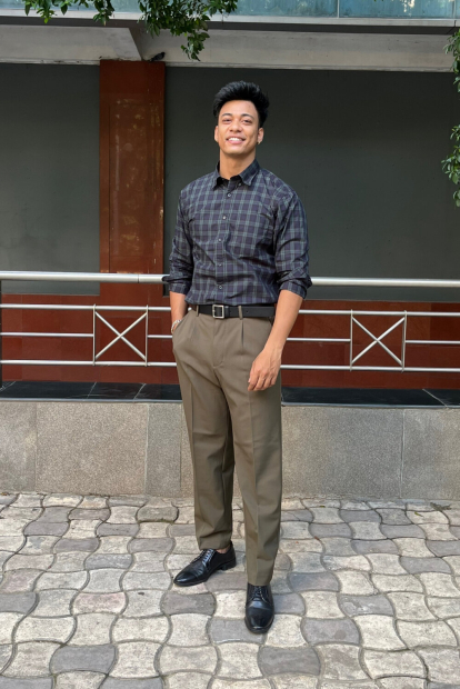 Сорочка у клітку UNIQLO 1159859004 (Зелений M)