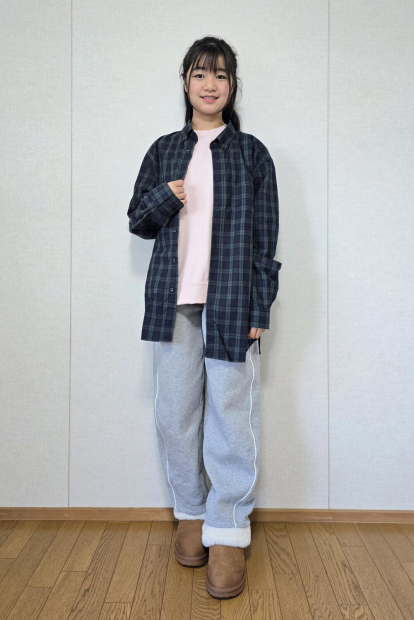 Сорочка у клітку UNIQLO 1159859004 (Зелений M)