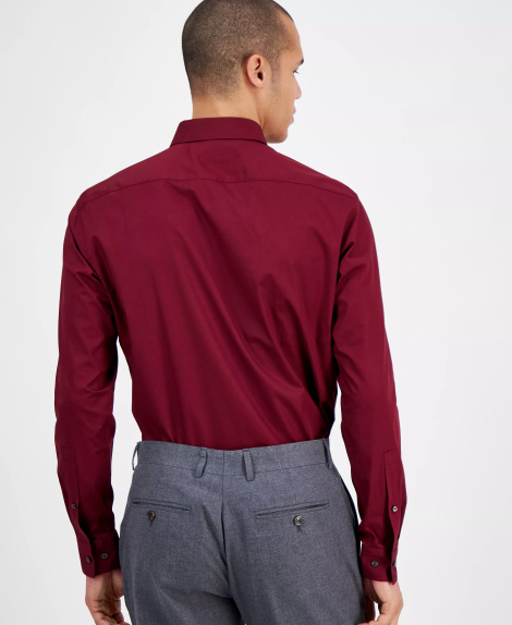 Чоловічі сорочки HUGO by Hugo Boss 1159859037 (Бордовий 42)