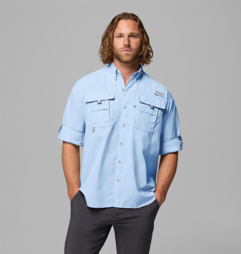 Чоловіча сорочка Columbia з технологією Omni-Shade 1159859057 (Блакитний L)