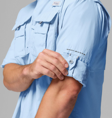 Чоловіча сорочка Columbia з технологією Omni-Shade 1159859057 (Блакитний L)