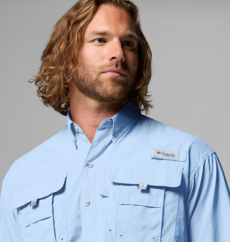 Чоловіча сорочка Columbia з технологією Omni-Shade 1159859057 (Блакитний L)