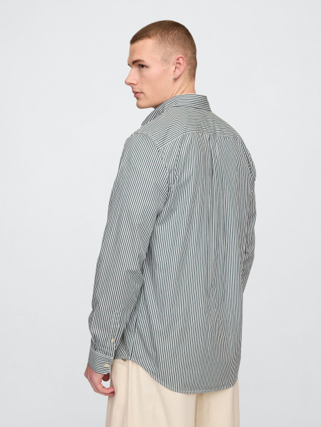 Мужская рубашка GAP 1159859570 (Белый/Зеленый L)