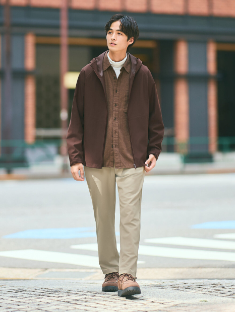 Фланелевая рубашка UNIQLO 1159859662 (Коричневый L)