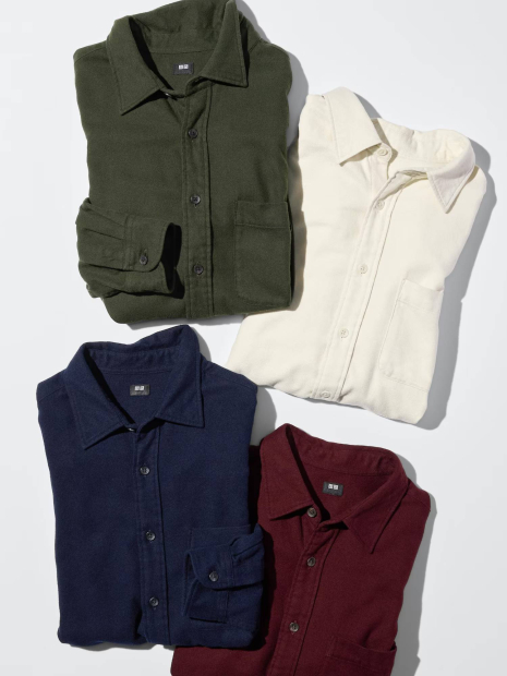 Фланелевая рубашка UNIQLO 1159859686 (Бордовый L)