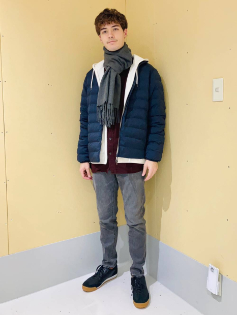 Фланелевая рубашка UNIQLO 1159859686 (Бордовый L)