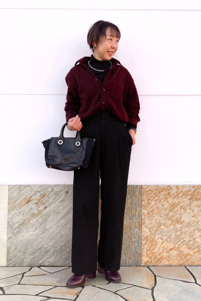 Фланелевая рубашка UNIQLO 1159859686 (Бордовый L)