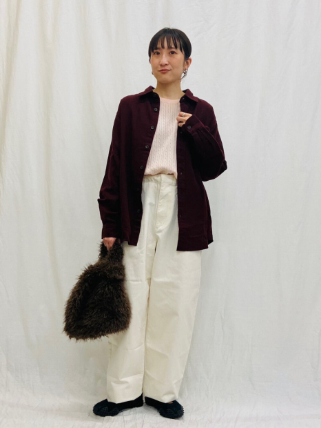 Фланелевая рубашка UNIQLO 1159859686 (Бордовый L)