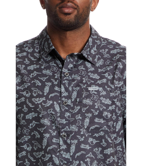 Мужская рубашка Columbia с защитой от солнца UPF 40 1159860194 (Серый 1X)