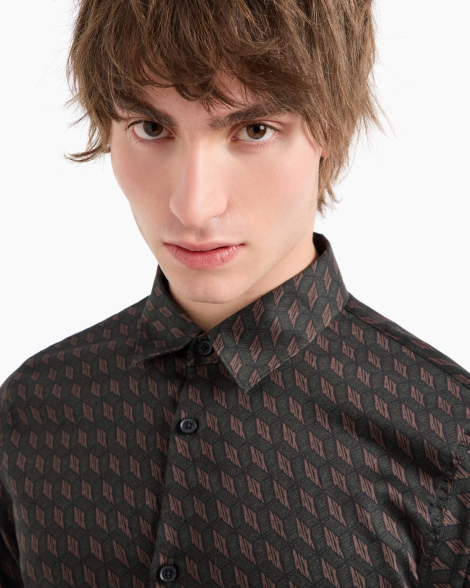 Мужская рубашка Armani Exchange с принтом 1159860206 (Разные цвета L)