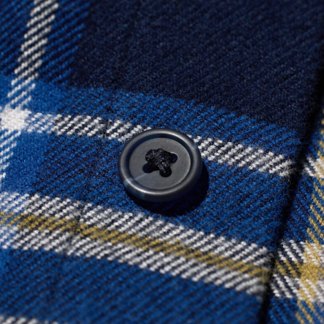 Фланелевая рубашка в клетку UNIQLO 1159860216 (Синий L)