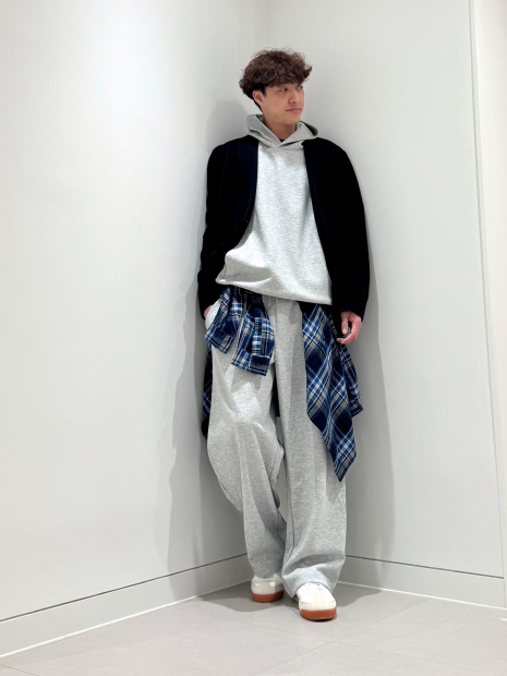 Фланелевая рубашка в клетку UNIQLO 1159860216 (Синий L)