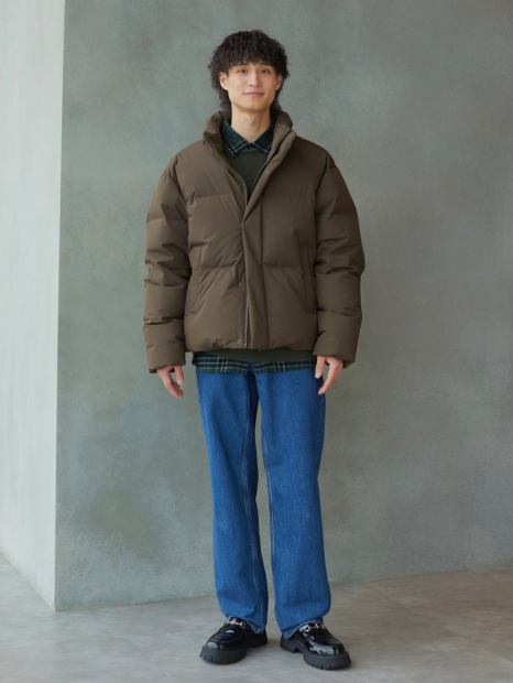 Фланелевая рубашка в клетку UNIQLO 1159860220 (Зеленый L)