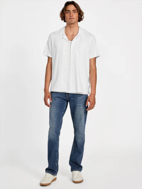 В'язана чоловіча сорочка Guess з коротким рукавом 1159860344 (Білий XXL)