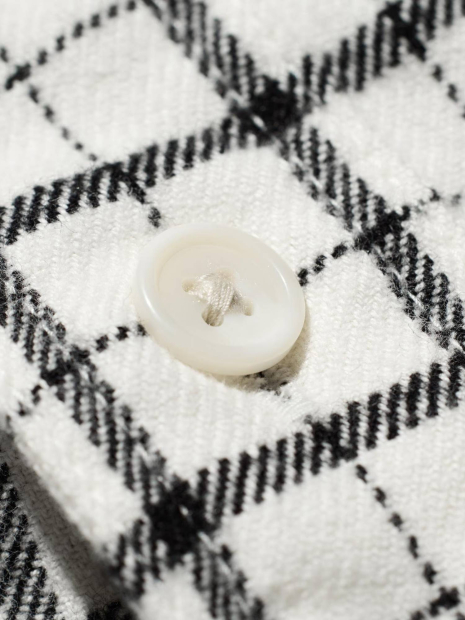 Фланелевая рубашка в клетку UNIQLO 1159860439 (Молочный M)