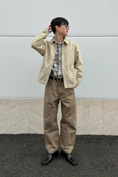 Фланелевая рубашка в клетку UNIQLO 1159860439 (Молочный M)