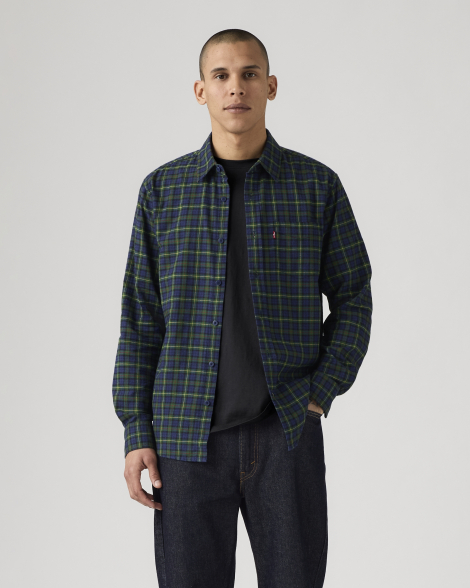 Мужская рубашка Levi's в клетку 1159860699 (Разные цвета S)