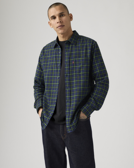 Мужская рубашка Levi's в клетку 1159860699 (Разные цвета S)