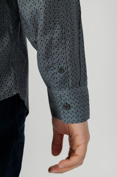 Мужская рубашка ARMANI EXCHANGE 1159861606 (Синий/Зеленый XXL)