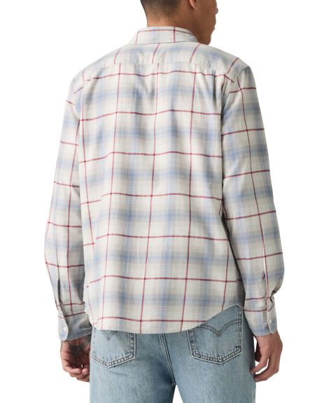 Мужская рубашка Levi's в клетку 1159863041 (Голубой XXL)