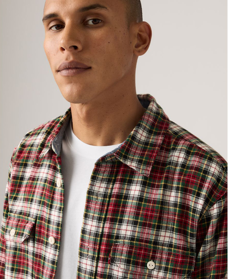 Мужская фланелевая рубашка Levi's в клетку 1159863042 (Разные цвета XL)