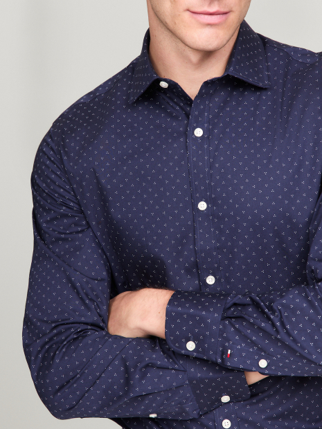 Мужская рубашка Tommy Hilfiger 1159863461 (Синий XXL)