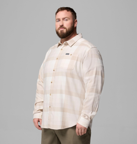 Мужская фланелевая рубашка Columbia 1159864055 (Бежевый L)