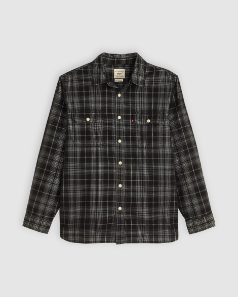 Мужская вельветовая рубашка Levi's 1159864065 (Черный/Белый XL)