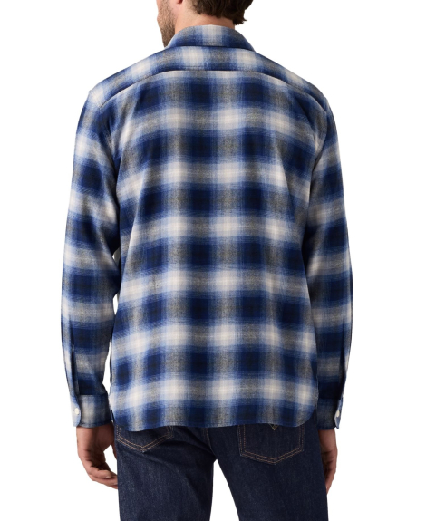 Мужская фланелевая рубашка Levi's в клетку 1159864312 (Синий M)