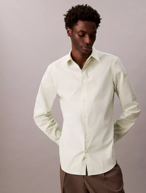 Чоловіча сорочка Slim Fit Calvin Klein 1159865601 (Зелений XXL)