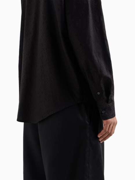 Чоловічі сорочки Armani Exchange з логотипом 1159895162 (Чорний L)