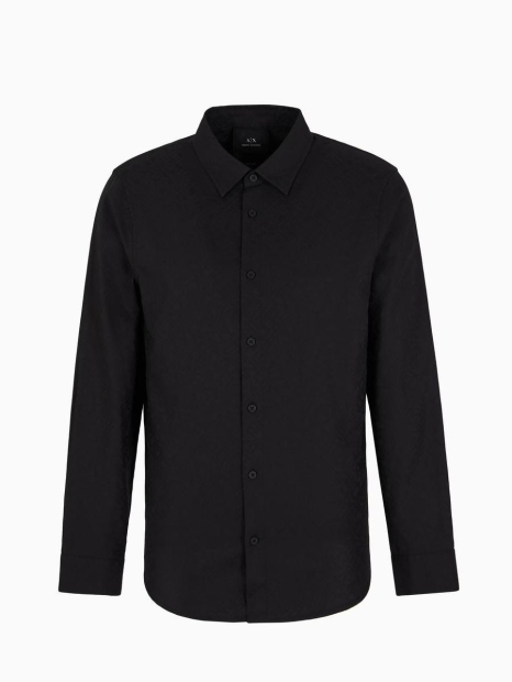 Чоловічі сорочки Armani Exchange з логотипом 1159895162 (Чорний L)