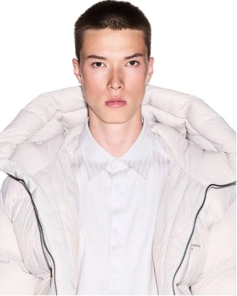 Чоловічі сорочки Armani Exchange з логотипом 1159975887 (Бежевий M)