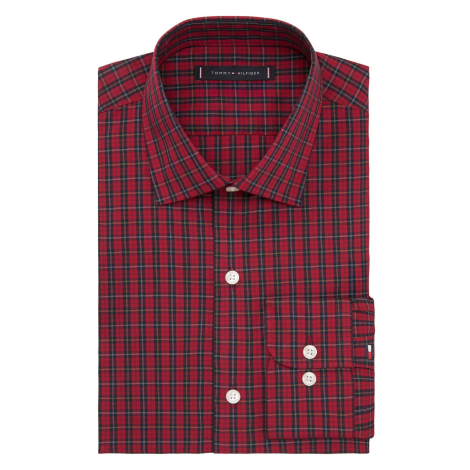 Мужская рубашка Slim Fit Tommy Hilfiger 1160187385 (Красный XL)