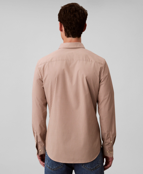 Мужская рубашка Slim Fit Calvin Klein 1160300873 (Бежевый XL)