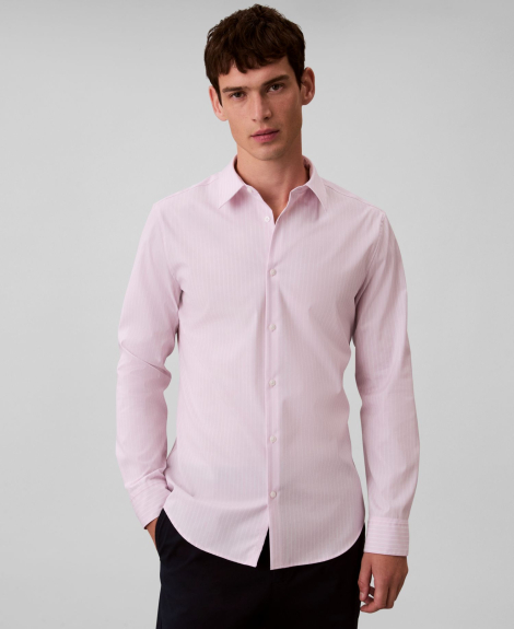 Чоловіча сорочка Slim Fit Calvin Klein 1160375498 (Рожевий L)